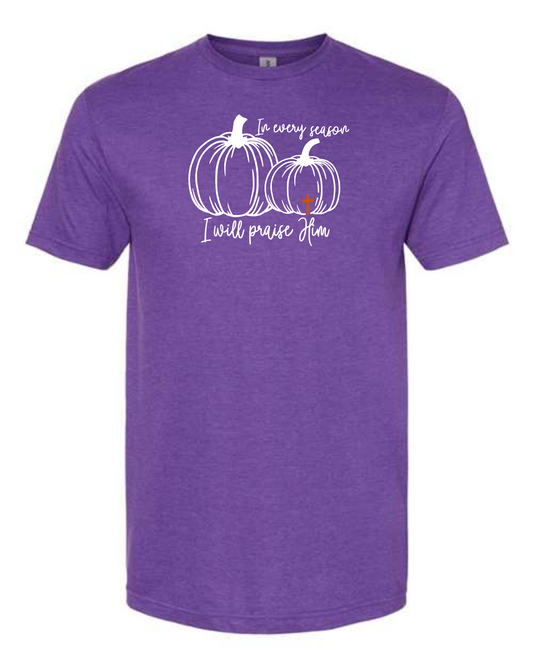 T-shirt Crew Neck Softstyle, Fall Praise Him