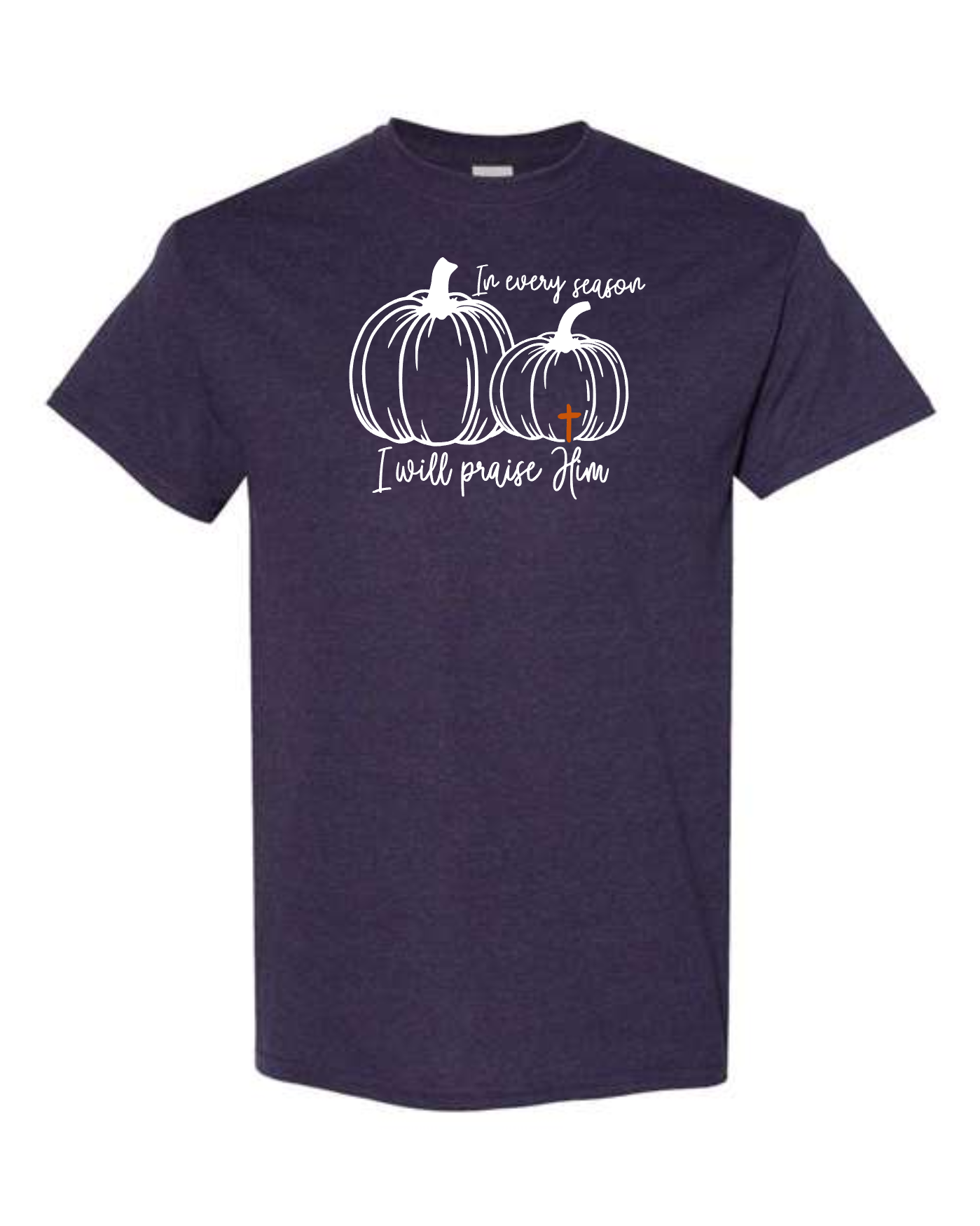 T-shirt Crew Neck Cotton, Fall Praise Him