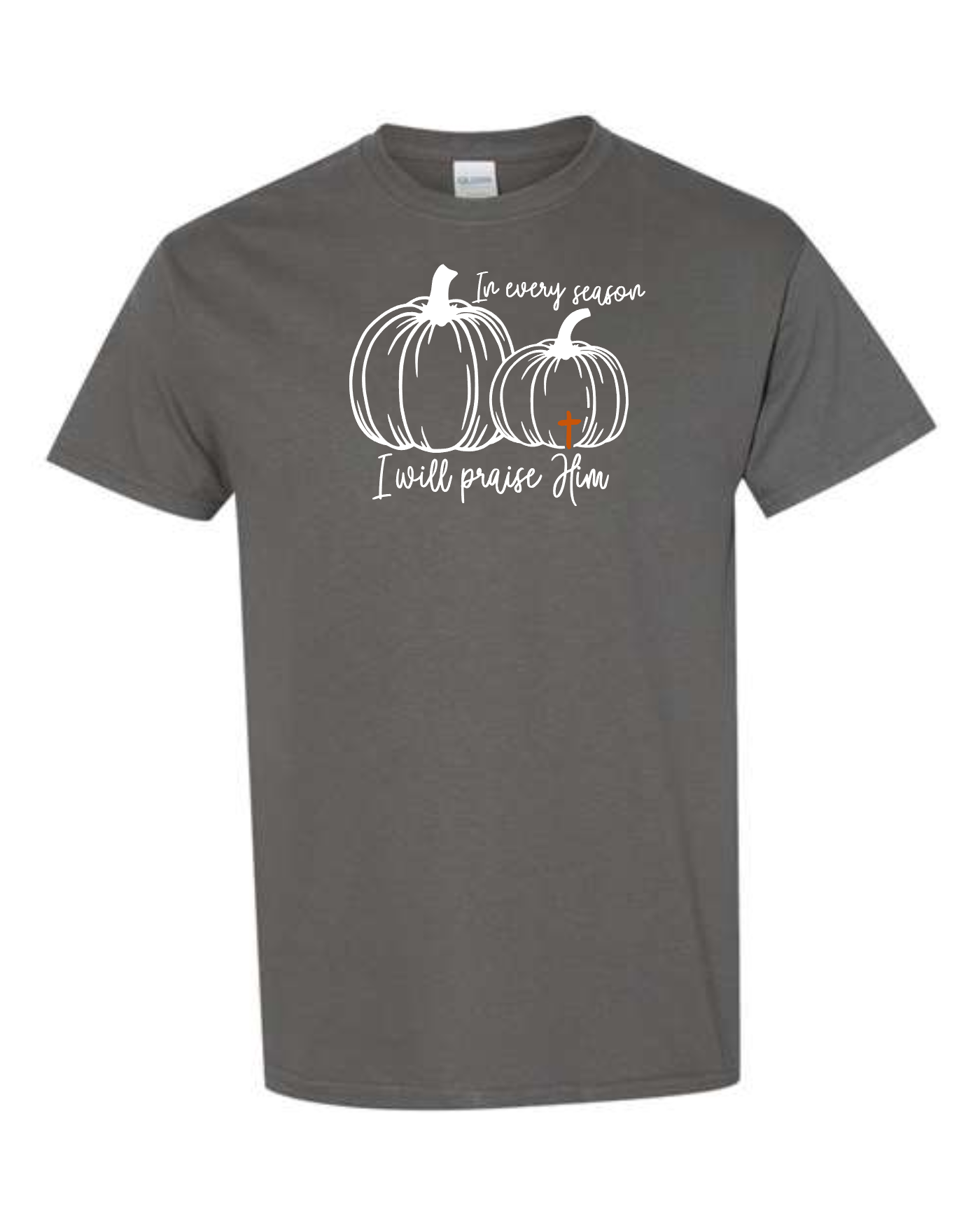 T-shirt Crew Neck Cotton, Fall Praise Him