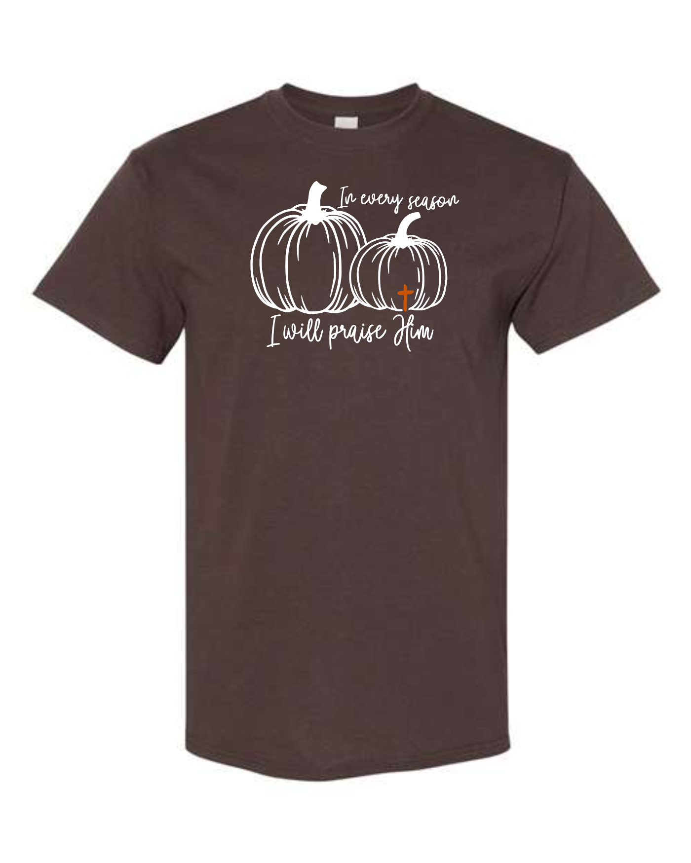 T-shirt Crew Neck Cotton, Fall Praise Him