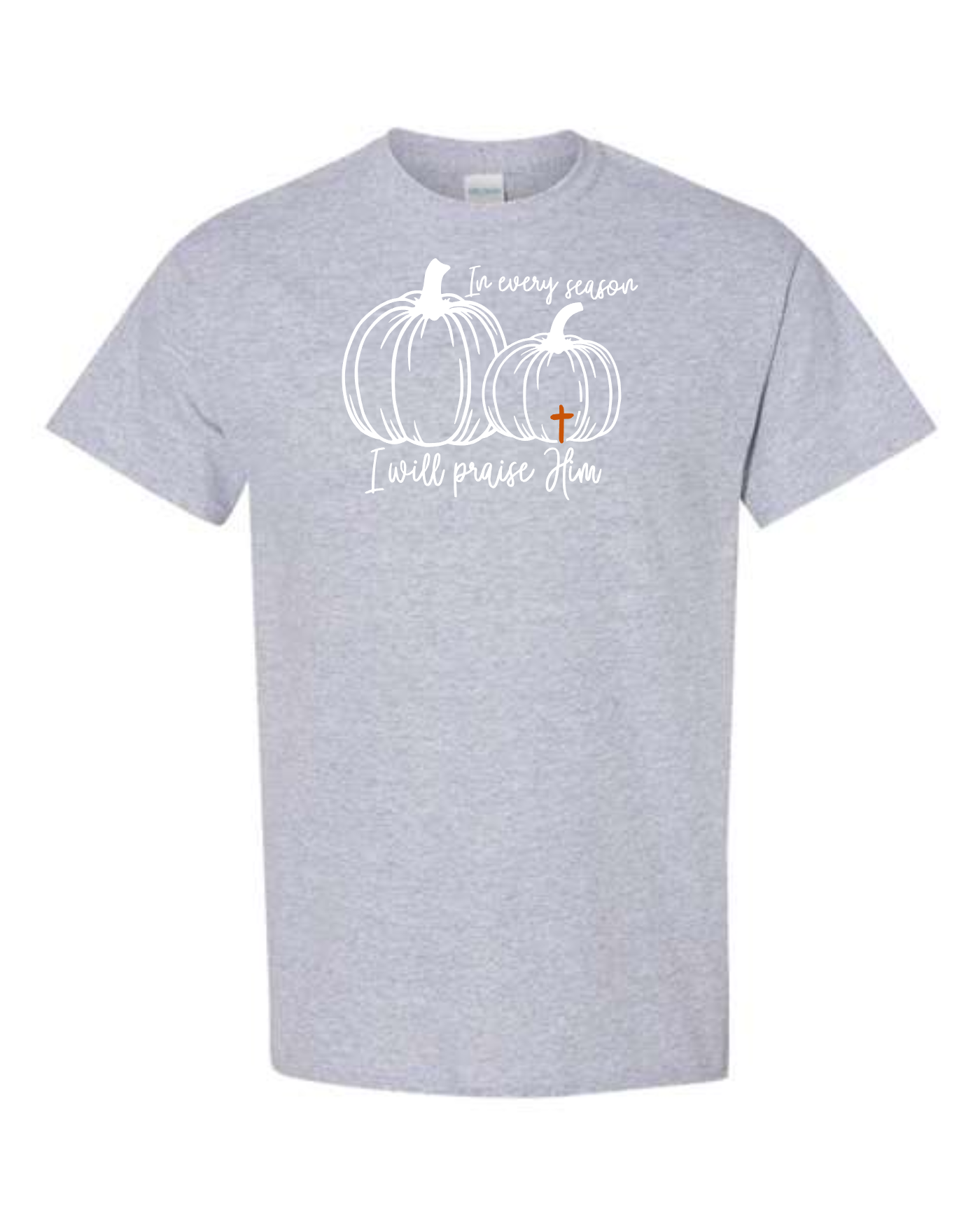 T-shirt Crew Neck Cotton, Fall Praise Him